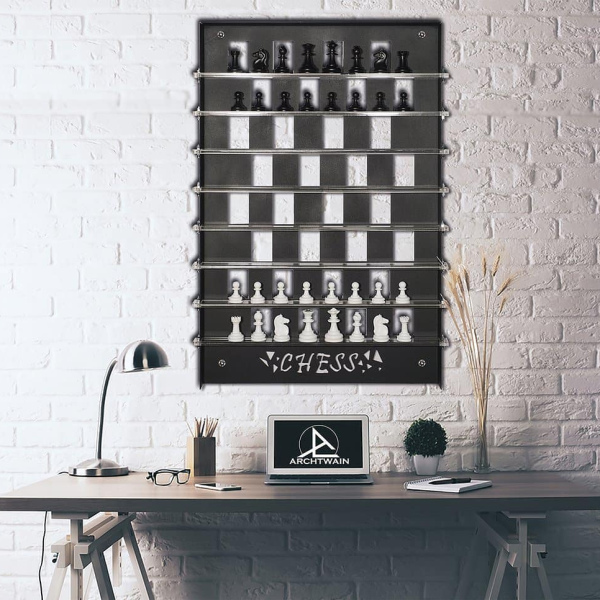 Decorațiune metalică de perete 55 x 85 cm