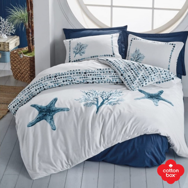 Set lenjerie pat dublu, bumbac 100%